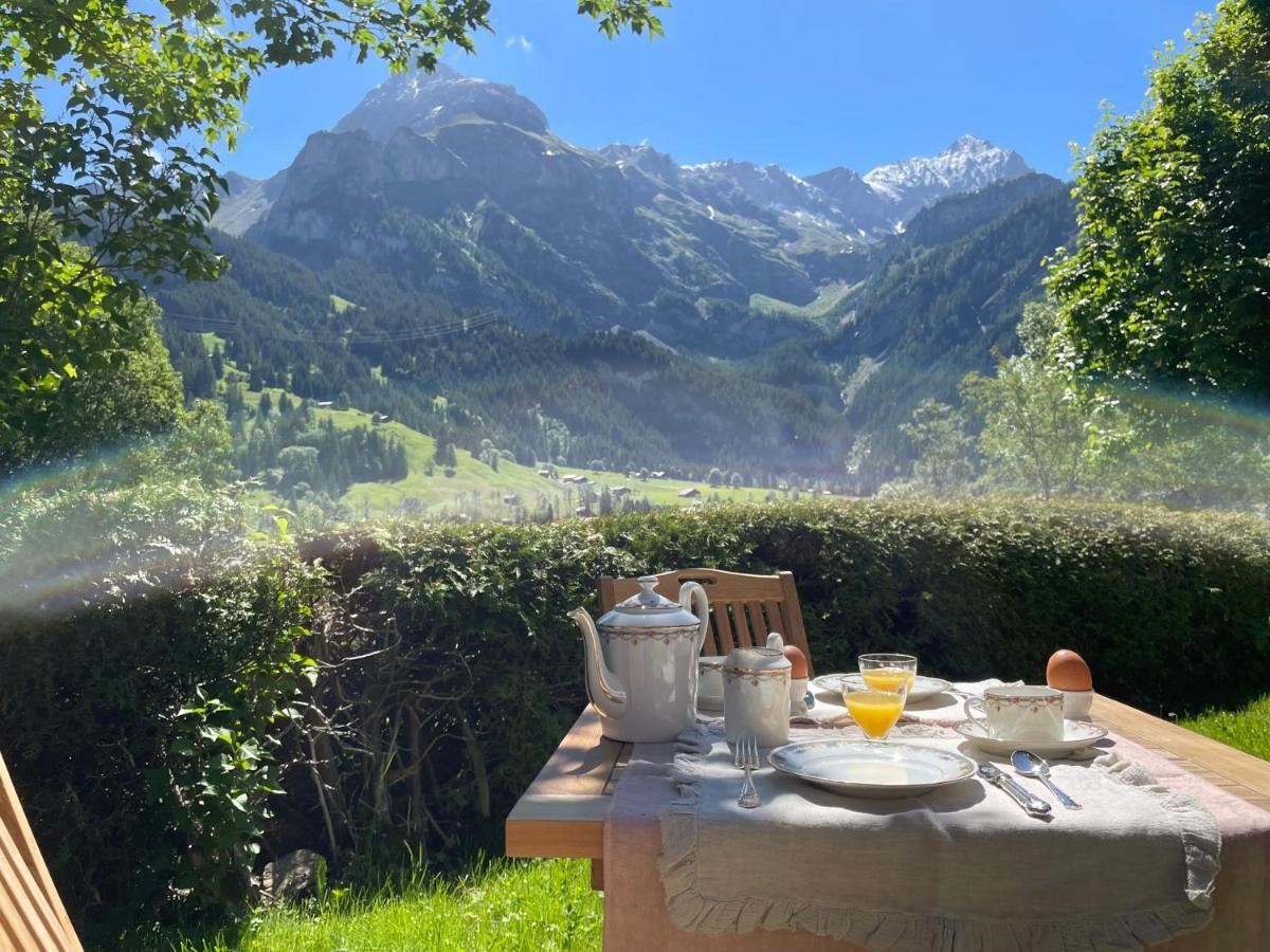 Alpen Charme - Chalet D'Hotes Et Spa Gsteig Luaran gambar